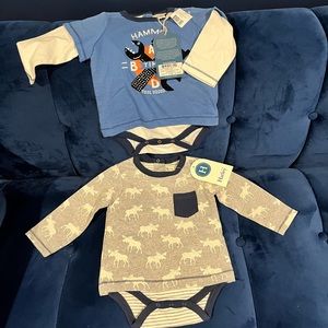 Hatley organic two onesies Made in India super soft